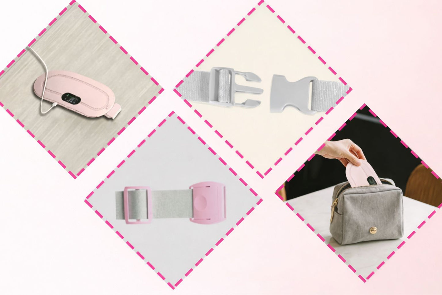 Cinturón térmico Hellodicare para aliviar el dolor menstrual 